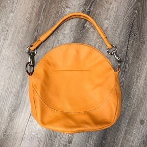 Carla Mancini Orange Leather Handbag